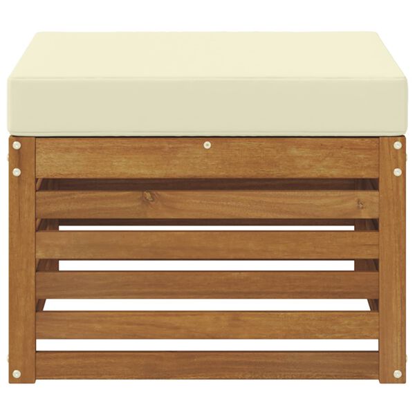 vidaXL Āra krēsls Cietā akācijas koks Dabiska