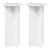 vidaXL Augu statīvs 2 pcs Spīdīgi balts 29,5 x 29,5 x 60 cm