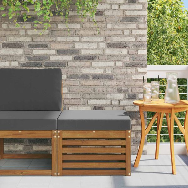 vidaXL Āra krēsls Cietā akācijas koks Dabiska