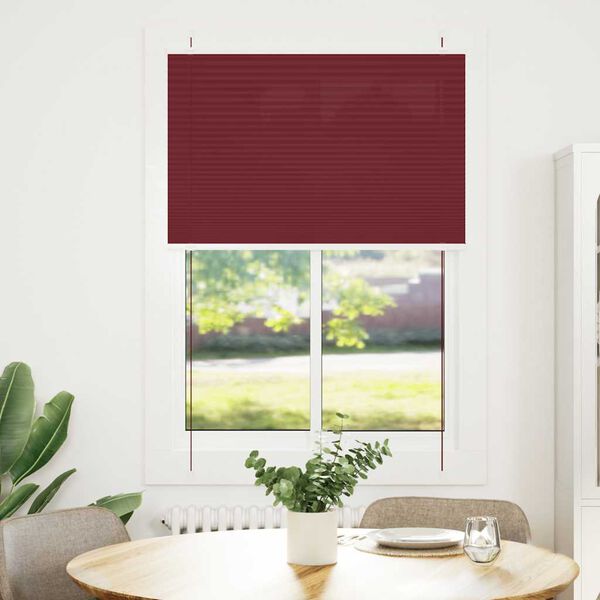 vidaXL kroku žalūzija Bordo sarkana 90x150 cm auduma platums 89,4 cm