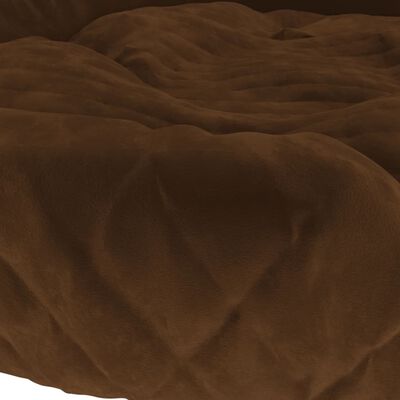 vidaXL suņu gulta, brūna, 110x90x23 cm, plīšs
