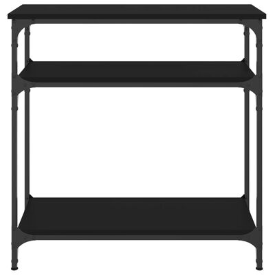 vidaXL konsoles galdiņš, melns, 75x29x75 cm, inženierijas koks