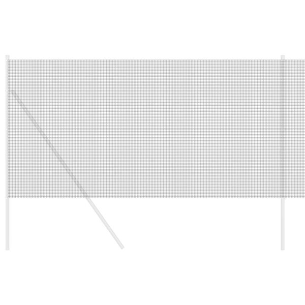 vidaXL Metinātās stieples žogs Pelēka 1.4 x 25 m