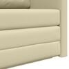 vidaXL Dīvāngulta 110cm Krēmkrāsa Mākslīgā Āda