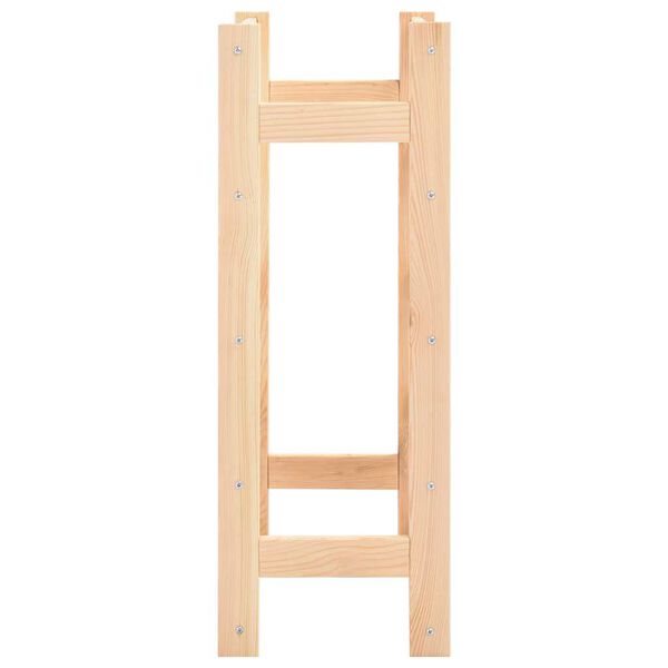 vidaXL vīna pudeļu statīvs 20 pudelēm, priedes koks