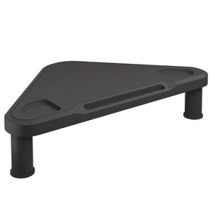 vidaXL stūra monitora paliktnis, melns, 49x28x10,5 cm