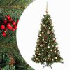 vidaXL Mākslīgā Ziemassvētku egle ar bumbiņu 150 cm 150 LED