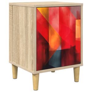 vidaXL Nakts skapītis HEESCH Sonomas ozols 36 x 33 x 50 cm