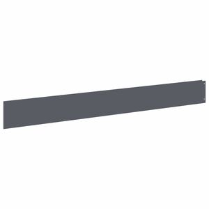 vidaXL Zāliena Apmale 10 gab. 100 x 12 cm Tērauds Antracīta