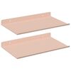 vidaXL Peldējo&scaron;ais plaukts 2 pcs Rozā 30 x 18 x 2,5 cm Tērauds