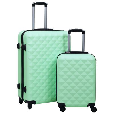 vidaXL cieto koferu komplekts, 2 gab., ABS, piparmētru zaļi