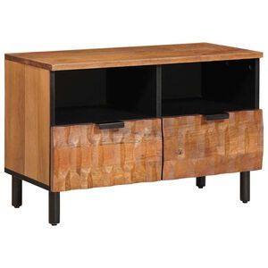 vidaXL Televizora skapī&scaron;a Akācijas brūnais apdare 70 x 33 x 46 cm