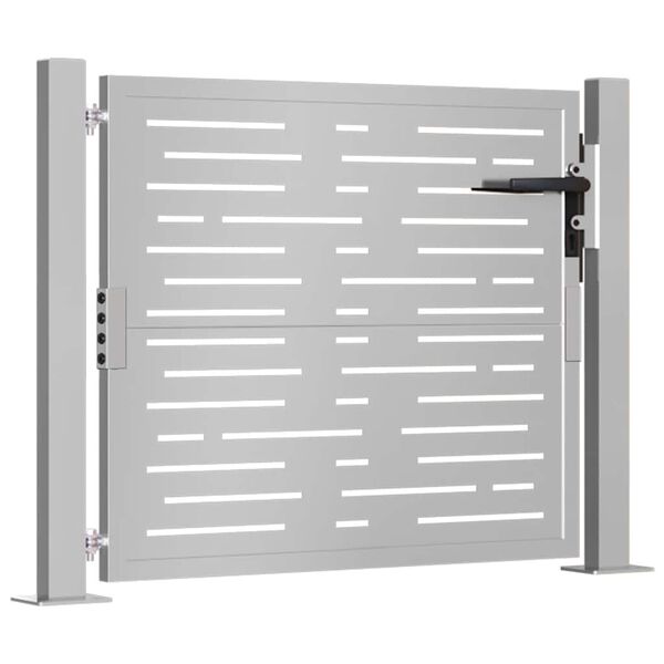 vidaXL dārza vārti, 100x100 cm, Corten tērauds, kvadrātveida dizains