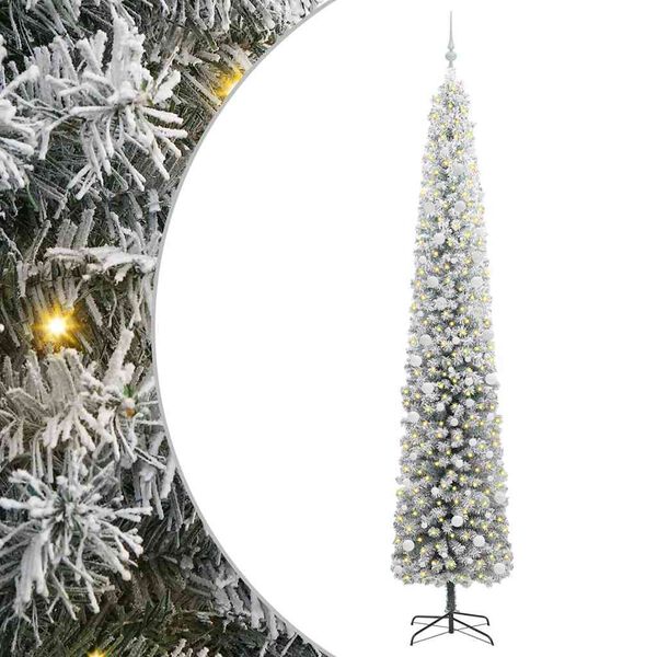 vidaXL Mākslīgā Ziemassvētku eglīte su 300 LED ar statīvu Zaļa 300 cm