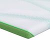 vidaXL Matracis Balts un zaļ&scaron; 80 x 200 cm Žakarda audums
