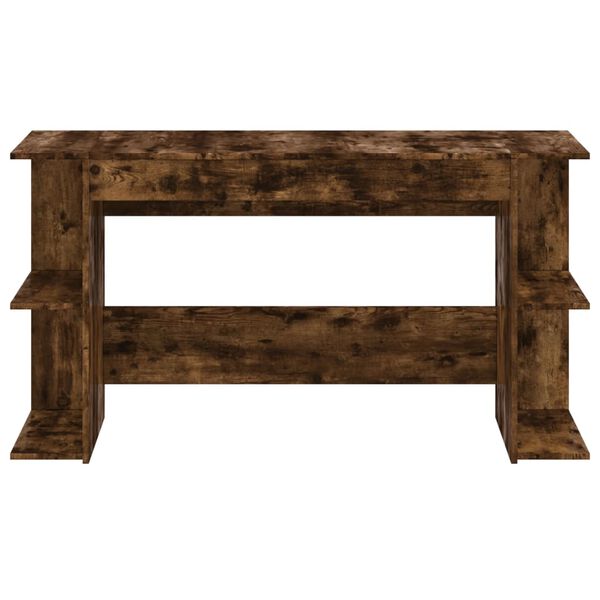 vidaXL rakstāmgalds, ozolkoka krāsa, 140x50x75 cm, inženierijas koks