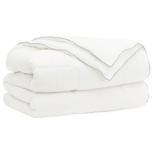 vidaXL Sega 140x200 cm 4 gadalaiki 200+300 GSM Austrālijas vilna Balts