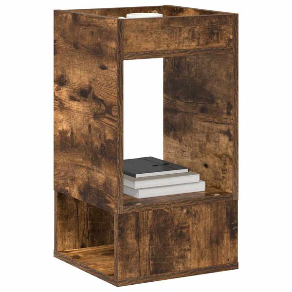 vidaXL Papildu galdiņ&scaron; Dūmaka ozols 30 x 30 x 56 cm Inženierijas koks