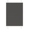 vidaXL kroku žalūzija melna 95x100 cm auduma platums 94,4 cm