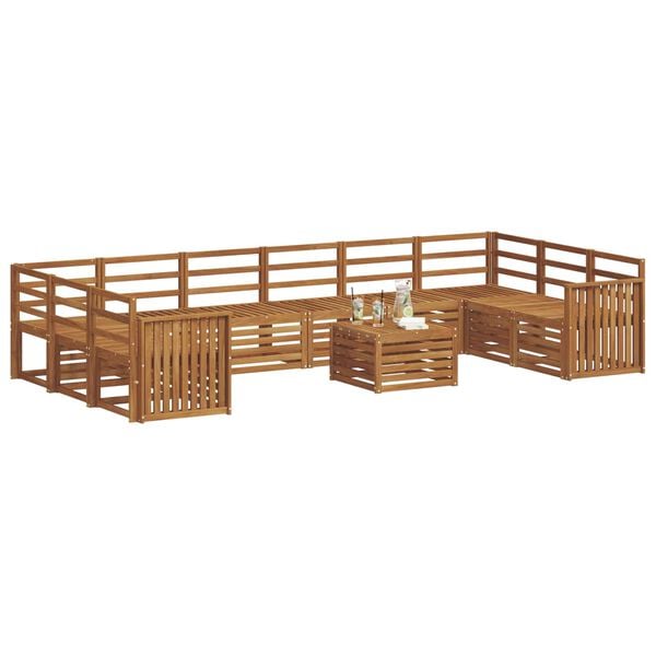 vidaXL Dīvāna komplekti Dabiska Cietā akācijas koks