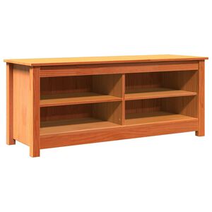 vidaXL Sols ar glabātuvi 110 x 38 x 45,5 cm Priedes masīvkoks