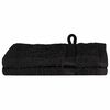 vidaXL Viesu dvielis SOLUND 2 gab. Melna 15 x 21 cm 550 gsm