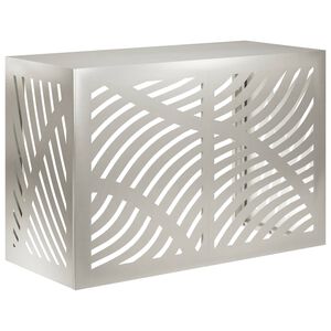 vidaXL Gaisa kondicioniera pārsegs Sudraba 90 x 40 x 60 cm