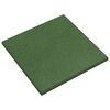 vidaXL Kritiena aizsardzības flīzes 24 pcs Zaļa 50 x 50 cm Gumija