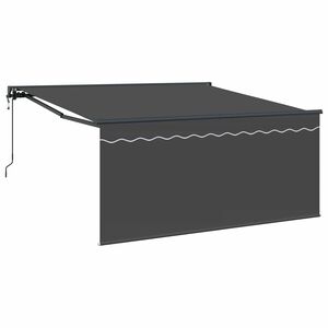 vidaXL Izvelkams jumtiņ&scaron; Antracīts 350 x 250 cm