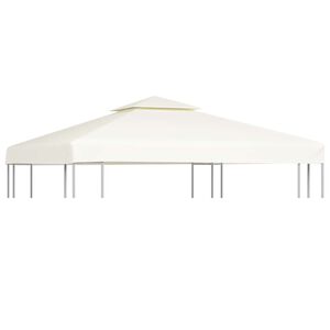 vidaXL nojumes jumta maiņas pārklājs, 3 x 3 m, 310 g/m&sup2;, krēmbalts