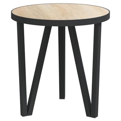vidaXL tējas galdiņš, ozolkoka krāsa, Ø35 cm, MDF