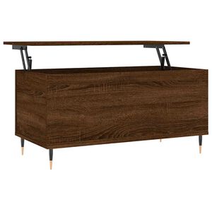 vidaXL kafijas galdiņ&scaron;, ozolkoka, 90x44,5x45 cm, inženierijas koks