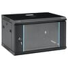 vidaXL Servera skapji ar uzglabā&scaron;anu Black 600 x 450 x 375 mm Tērauds