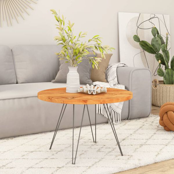 vidaXL galda virsma, &Oslash;50x3,8 cm, apaļa, akācijas masīvkoks