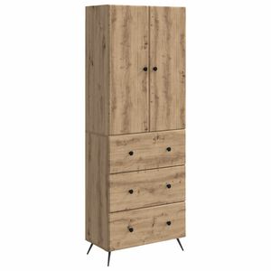 vidaXL Skapju komplekts 2 pcs Artisan Ozols 66 x 34,5 x 90 cm