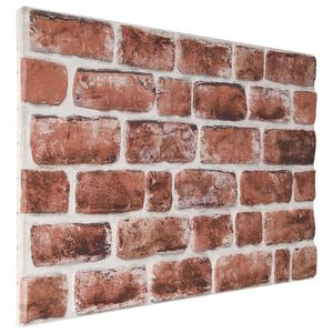 vidaXL Sienas paneļi 10 pcs Tum&scaron;i brūns un balts 100 x 50 cm EPS putas