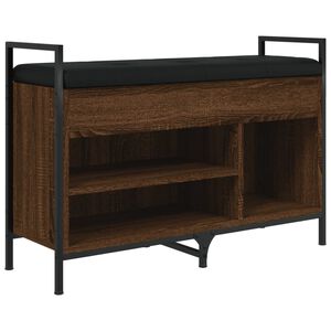 vidaXL apavu skapītis, brūns, 85,5x32x57,5 cm, inženierijas koks