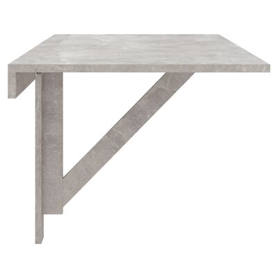 vidaXL sienas galds, betona pelēks, 100x60x56 cm, inženierijas koks