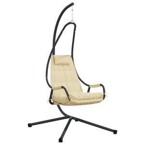 vidaXL Karājas olu krēsls Tērauds 94 x 107 x 196,5 cm Bē&scaron;a