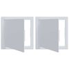 vidaXL Piekļuves paneļi 2 gab. Balts 20 x 20 cm ABS plastmasa