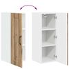 vidaXL Virtuves Skapis Kalmar 2 pcs Artisānā ozols 30 x 31 x 80 cm