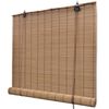 vidaXL ruļļu žalūzija, brūns bambuss, 120x220 cm