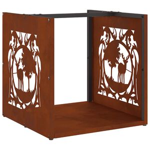 vidaXL Malkas plaukts 40x40x40 cm laikapstākļiem izturīgs tērauds