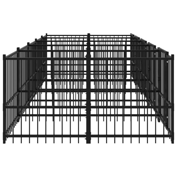 vidaXL suņu voljērs, 9,38 m&sup2;, tērauds