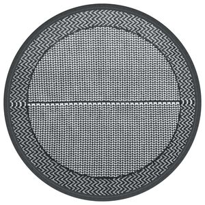 vidaXL āra paklājs, &Oslash;160 cm, ARAKIL pelēks, PP