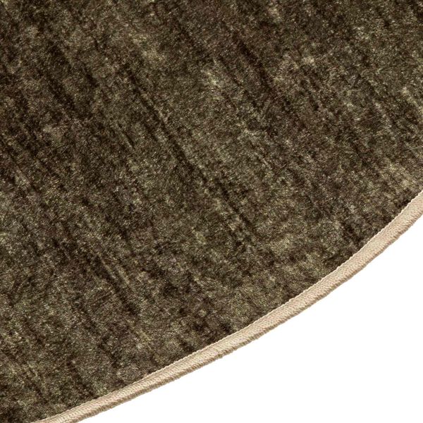 vidaXL Paklāja ceļ&scaron; MARSA Meža zaļa &Oslash; 120 cm Poliesters un PVC