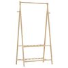 vidaXL drēbju plaukts ar plauktiem 96x45,5x150,5 cm bambusa