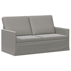 vidaXL Divvietīgs dīvāns Gai&scaron;i pelēka 150 x 81 x 82 cm Samts