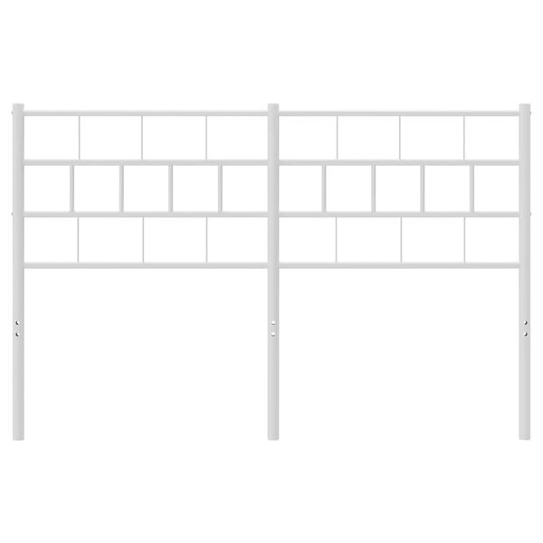 vidaXL gultas galvgalis, balts, 150 cm