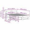 vidaXL Gultas rāmis Vaks brūns 150 x 200 cm Ciets priedes koks
